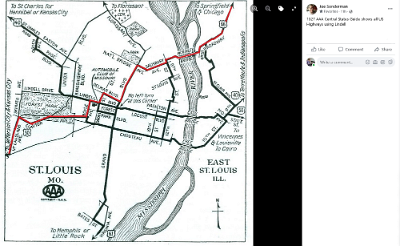 1927 St Louis map