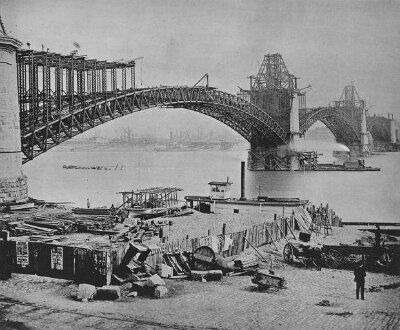 187x St. Louis - Constructionsof the EADS bridge
