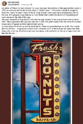2024 St Louis - Fresh Do-Nuts drive-in by jimi Giannatti