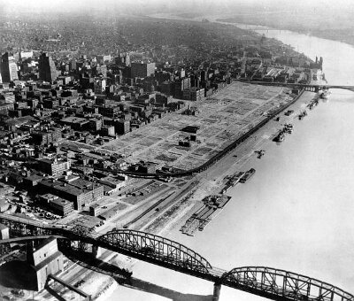 1942 St. Louis - clearing for the Arch