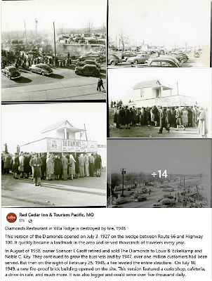 1948-02-25 Diamonds restaurant destroyed by fire