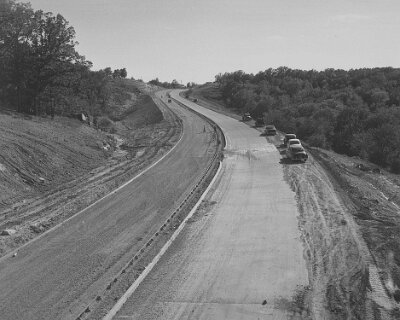 1954 Rolla Bypass construction 2