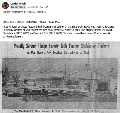 1957 Rolla - Mace-Clift motorcompany
