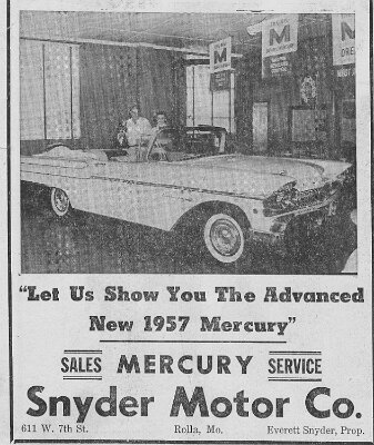 1957 Rolla - Snyder Motor co