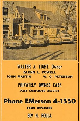1962 Rolla - Ace Cab Company, 809 N. Rolla St