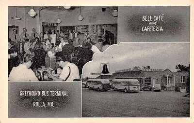 19xx Rolla - Bell Cafe - Greyhound bus terminal
