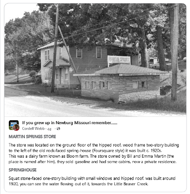 19xx Newburg - Martin Springs store