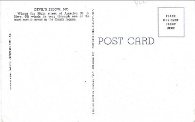 19xx Devil's Elbow cafe postcard 2