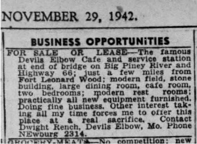 1942-11-29 Devils Elbow Cafe