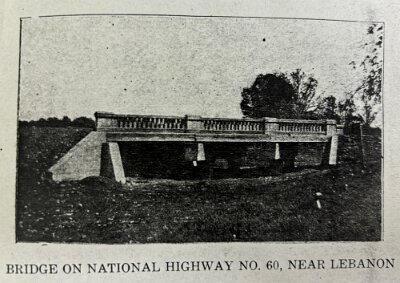 1925 Lebanon bridge on route '60'
