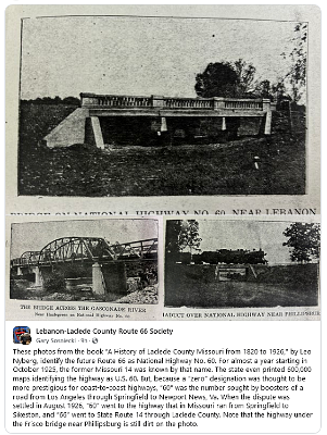 1925 Lebanon bridge on route '60'