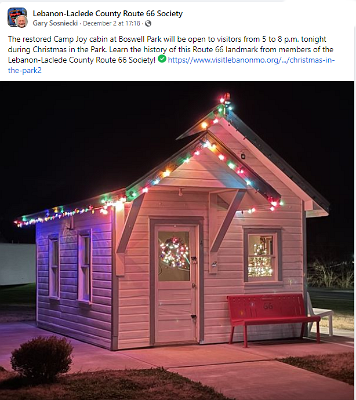 2022 Lebanon - Restored Camp Joy cabin