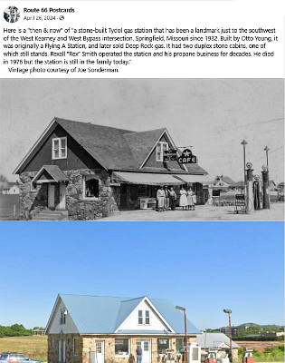 19xx Springfield mo - Otto Young's Tydol Station