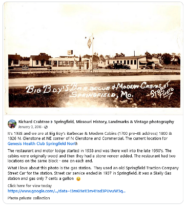 1938 Springfield mo - Big Boy's