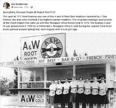 19xx Springfield mo - AandW Root beer