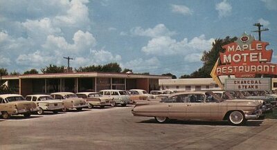 195x Springfield mo - Maple Motel cafe along Route 66