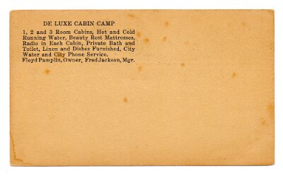 19xx Springfield mo - De Luxe tourist camp 2
