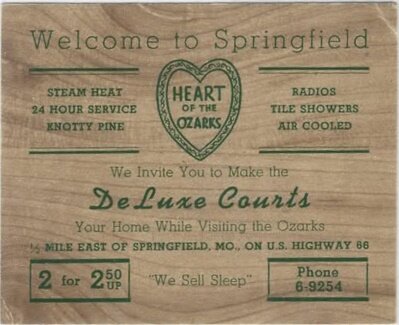 19xx Springfield mo - DeLuxe Courts