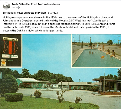 19xx Springfield mo - Holiday motel