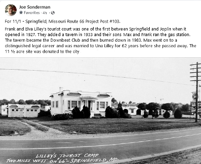 19xx Springfield mo - Liley's tourist camp