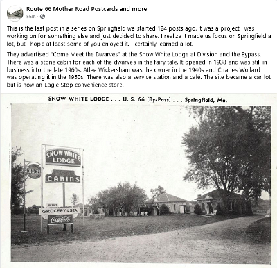 19xx Springfield mo - Snow White Lodge