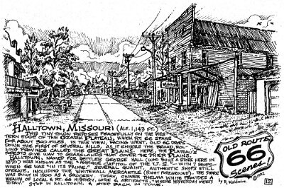 1992 Halltown by Bob Waldmire