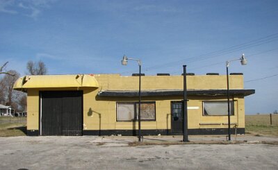2024 Halltown - old gas station torn down in April - photo by Ed Klein