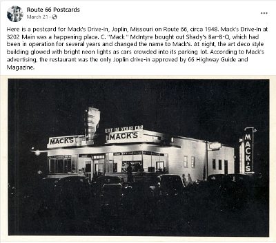 1948 Joplin - Mack's Drive In