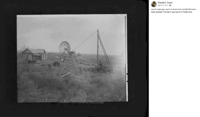 19xx Shamrock - Erectinga windmill by Donald E Green