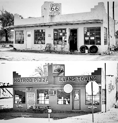 Then and now Shamrock - Truck parts and Towing service