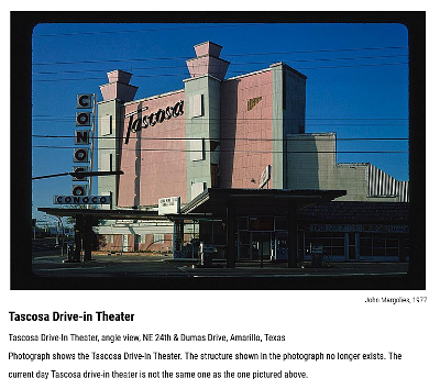 1977 Amarillo - Tascosa drive-in