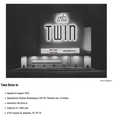 19xx Amarillo - Twin drive-in