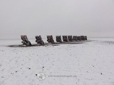 201x Cadillac ranch in the snow