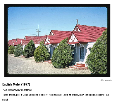 1977 Amarillo - English motel
