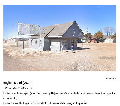 2021 Amarillo - English motel