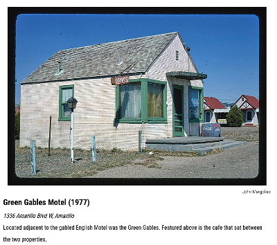 1977 Amarillo - Green Gables motel