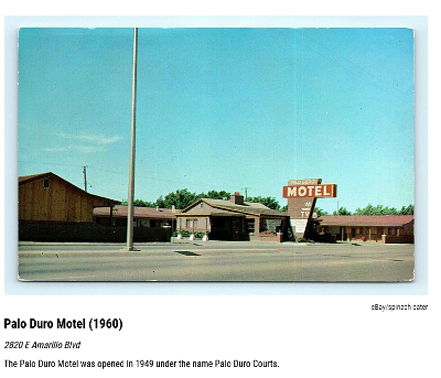 1960 Amarillo - Palo Duro motel