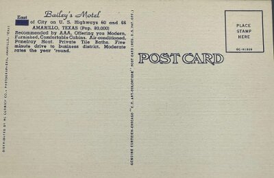 19xx Amarillo - Bailey's motel back