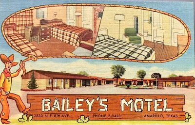 19xx Amarillo - Bailey's motel front