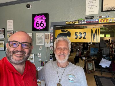 2024-05 Amarillo - Lile Art Gallery with Bob 'Crocodile' Lile by Paolo Volpicelli