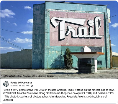 1977 Amarillo - Trail Drive In theatre