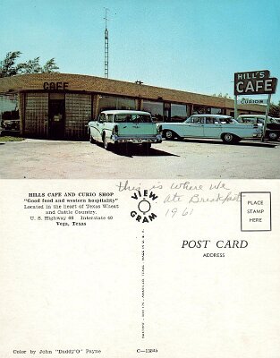 19xx Vega - Hill's cafe and curio shop