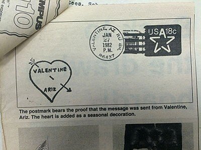 19xx Valentine postmark