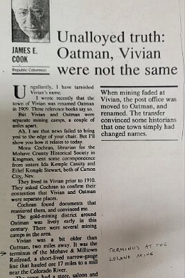 Oatman was not Vivian
